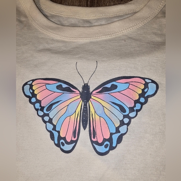 LOT of 2 Tops Rebellious One from Macy's Graphic Tees Junior's XL or Women's L - Picture 6 of 13